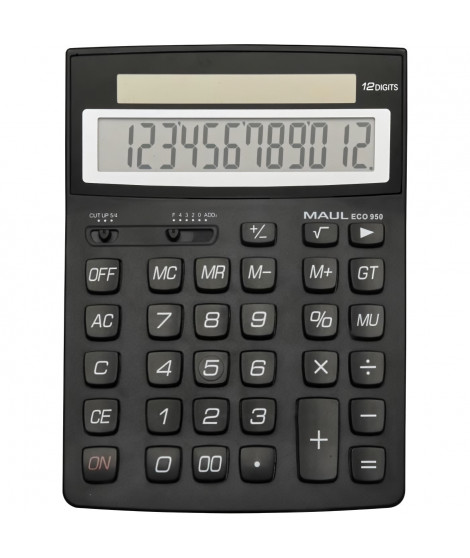Calculatrice de bureau - MAUL - ECO  950 - 12 chiffres - Noir