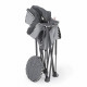 BRIGHT STARS Transat bébé pliable Gris Pop 'N Chill, pare soleil SPF +50 et sac de transport inclus