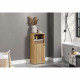 PURE BLISS - Meuble de rangement SDB - 40 x 95 x 31 cm - Chene blond avec des rainures noires - TRENDTEAM