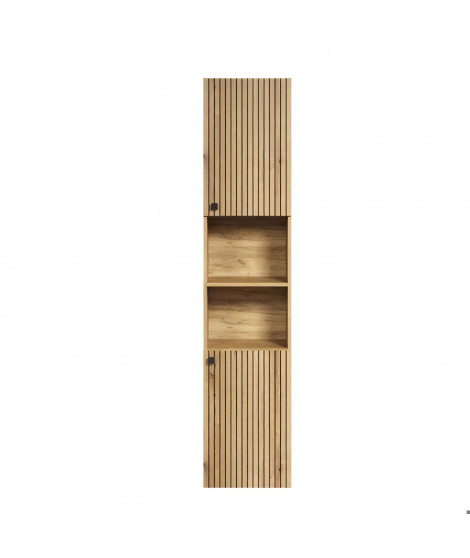 PureBliss armoire haute pour salle de bain chene décor.