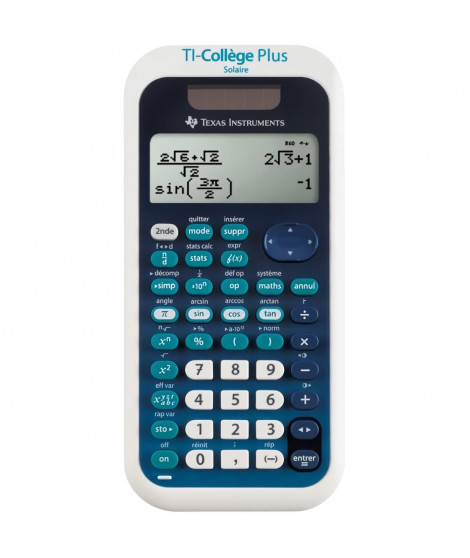Calculatrice - TEXAS TEXAS INSTRUMENTS - TI-College Plus Solaire