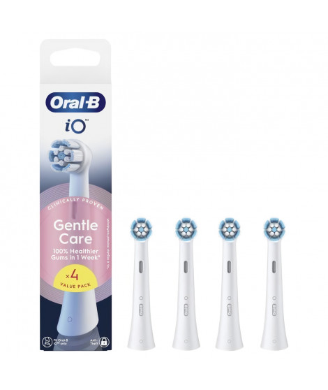 Recharges de brosse a dents - ORAL B - iO - x4 Soin Doux Blanc