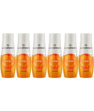 Concentrés SODASTREAM - Lot de 6 concentrés Orange - Jusqu'a 54L de boissons - 440 ml