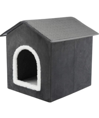 Abri - TRIXIE - Livia - 50 x 50 x 54  cm - Gris foncé / Blanc