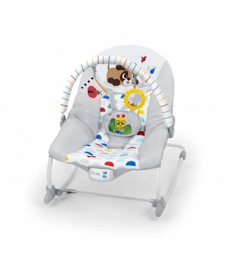 BABY EINSTEIN -DEAN- Transat bébé balancelle évolutif 3-en-1, Melodies et vibrations, 3 Positions, arche jouets amovible, 0-3…