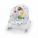 BABY EINSTEIN -DEAN- Transat bébé balancelle évolutif 3-en-1, Melodies et vibrations, 3 Positions, arche jouets amovible, 0-3…