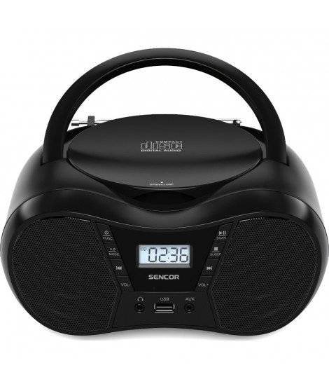 Boombox avec CD, BT, MP3, USB, AUX et radio FM - Sencor - SPT 2300 BK