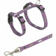 Junior harnais chaton avec laisse - TRIXIE - Motif chat - 2133 cm / 8 mm - 1,20 m