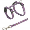 Junior harnais chaton avec laisse - TRIXIE - Motif chat - 2133 cm / 8 mm - 1,20 m