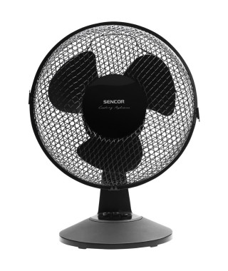 Ventilateur de bureau - Sencor - SFE 2311BK - 2 vitesses - Oscillation 90° - Silencieux 51 dB