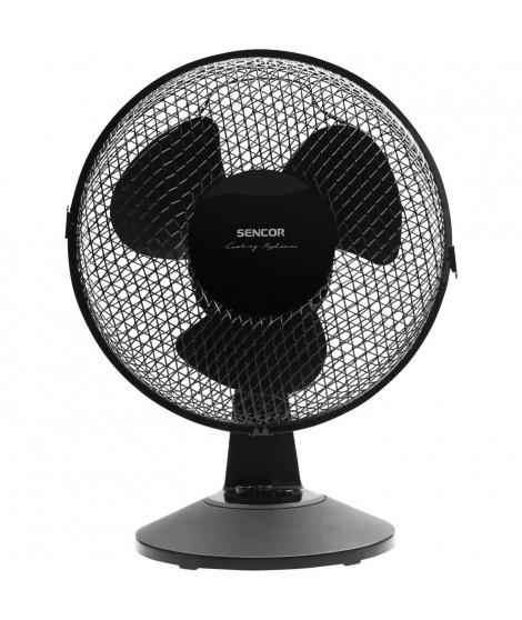 Ventilateur de bureau - Sencor - SFE 2311BK - 2 vitesses - Oscillation 90° - Silencieux 51 dB