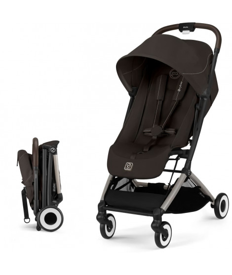 CYBEX - Poussette ultra compacte et confortable - ORFEO - 4 roues - Chocolate Brown