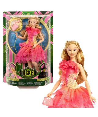 Mattel-Wicked-Poupée Glinda avec accessoires et habillages amovibles - Disney - HXT63
