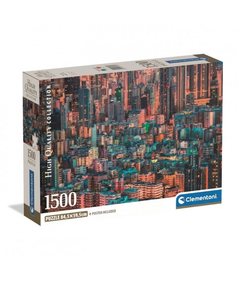 CLEMENTONI - Compact 1500 pieces - Hong-Kong, The Hive