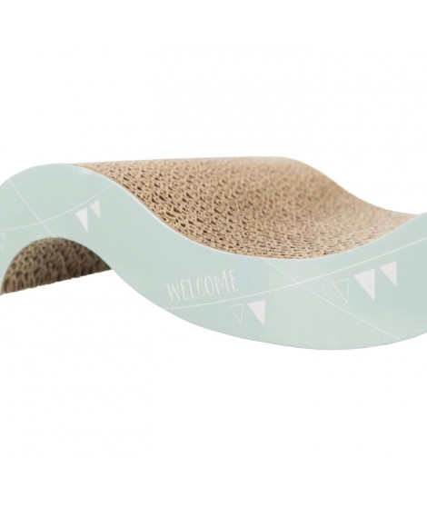 Junior griffoir vague - TRIXIE - 38 x 7 x 18 cm - Mauve / Menthe