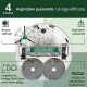 Aspirateur robot laveur - IROBOT - Roomba Plus 505 Combo - 1h45 - 7000 Pa - 295 ml - Blanc