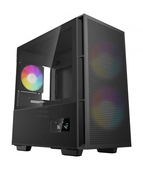 Boitier PC - DEEPCOOL - CH360 Digital - Sans alimentation - Mini tour - Format M-ATX - Noir
