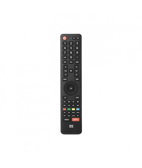 ONE FOR ALL URC1916 Télécommande pour toute TV Hisense - Noir