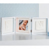Baby Art My Baby Style - Cadre Photo Double Empreinte Bébé : Personnalisez avec Kit Empreintes Mains et Pieds Bébé, Cadeau Na…
