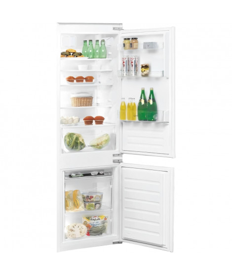 Réfrigérateur Combiné - INDESIT - BI18A2DIC - 2 portes - 273 L - Classe E - 54 x 54,5 x 177 cm - Blanc