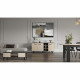 Ensemble salon - Enfilade, buffet haut, table basse - KENT- Chene de fil / Sidewalk - DEMEYERE