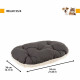 Coussin - FERPLAST - RELAX 55/4 - 55 x 36 cm - Tissu et fourrure