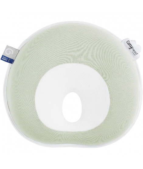 Cale tete bébé - BABYMOOV - Cosyhead - Morphologique pour bébé - Coton bio certifié oeko-Tex - Fresh Sage Green