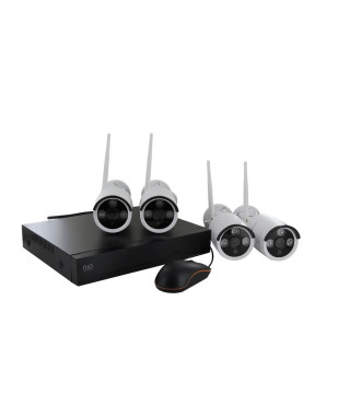 Kit vidéo de surveillance NVR sans fil + 4 caméras - DIO CONNECTED HOME - 3MP
