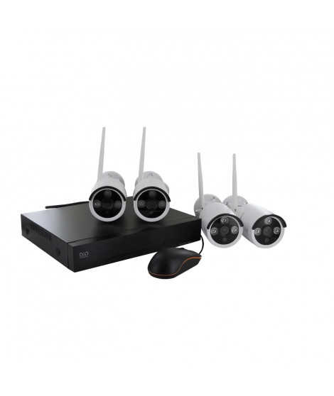 Kit vidéo de surveillance NVR sans fil + 4 caméras - DIO CONNECTED HOME - 3MP