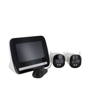 2 caméras sans fil - DIO CONNECTED HOME  - LCD/NVR sans fil - 7 - 3MP
