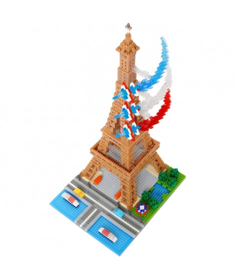 Nanoblock - Bandai - NB057 - Tour Eiffel - 500 pieces - a monter soi-meme - 8 ans et plus