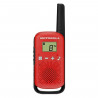 Talkies Walkies Motorola Rouge T42 - Portée 4 km - 16 canaux - Affichage LCD