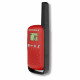 Talkies Walkies Motorola Rouge T42 - Portée 4 km - 16 canaux - Affichage LCD