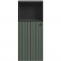 Rangement de salle de bain - Décor vert sauge et noir - L40 x H95 x P31cm - PURE BLISS