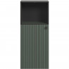 Rangement de salle de bain - Décor vert sauge et noir - L40 x H95 x P31cm - PURE BLISS