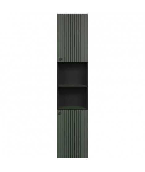 Colonne de salle de bain - Décor chene - L40 x H186 x P31cm - PURE BLISS