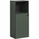 Rangement de salle de bain - Décor vert sauge et noir - L40 x H95 x P31cm - PURE BLISS