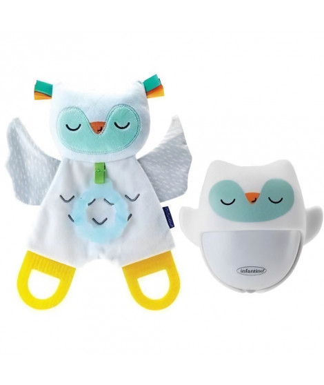 Coffret cadeau - INFANTINO - 302036 - Veilleuse et Chouette en peluche luminescente