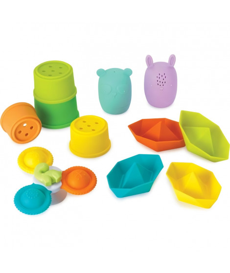 Coffret de bain - INFANTINO - 315341 - 11 pieces - Silicone