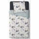 Housse de couette enfant 140x200 cm avec 1 taie d'oreiller 63x63 cm Parure de lit Polyester First 1.11