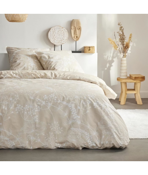 Parure de lit - TODAY - Sunshine - 0.2 imprimé floral - 2 personnes - 220 x 240 cm - 100% Coton 57 fils