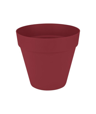 Pot de fleur - Elho - Loft Urban Rond - Rouge - L 29 x B 28.5 x H 26 cm - Extérieur - 100% recyclé