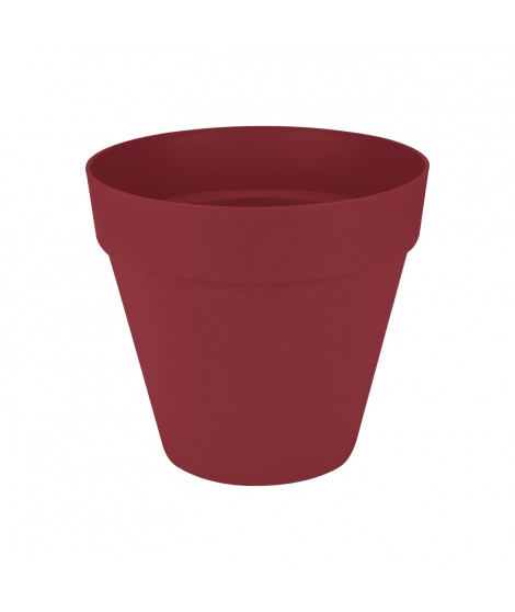 Pot de fleur - Elho - Loft Urban Rond - Rouge - L 29 x B 28.5 x H 26 cm - Extérieur - 100% recyclé
