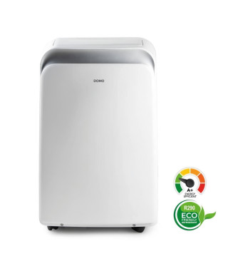 Climatiseur mobile - DOMO - 9000BTU - 1020 W - Refroidissement - Ventilation - Déshumidificateur - Classe énergétique A+