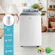 Climatiseur mobile - DOMO - 9000BTU - 1020 W - Refroidissement - Ventilation - Déshumidificateur - Classe énergétique A+