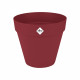 Pot de fleur - Elho - Loft Urban Rond - Roues 40 - Rouge - L 39 x B 38.5 x H 35 cm - Extérieur - 100% recyclé