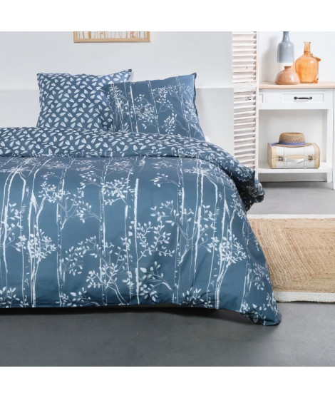 Parure de lit - TODAY - Sunshine - 12.15 imprimé floral - 2 personnes - 220 x 240 cm - 100% Coton 57 fils