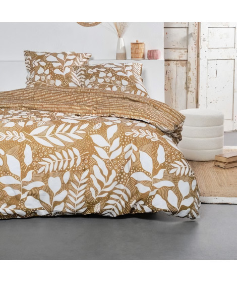Parure de lit - TODAY - Sunshine - 12.14 imprimé floral - 2 personnes - 220 x 240 cm - 100% Coton 57 fils