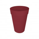 Pot de fleur - Elho - Loft Urban Rond - Haut 35 - Rouge - L 34 x B 33.5 x H 45 cm - Extérieur - 100% recyclé