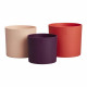 Pot de fleur - Elho - Lex Pott - Set 14 - Rouge Rose Violet - L 14 x B 13.8 x H 12 cm - Intérieur - 100% recyclé